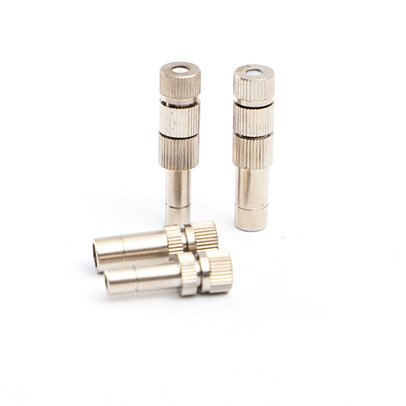 Brass Low Pressure Fog Misting Quick Slide-Lock Nozzle for Disinfection, Cooling, Dust Removal